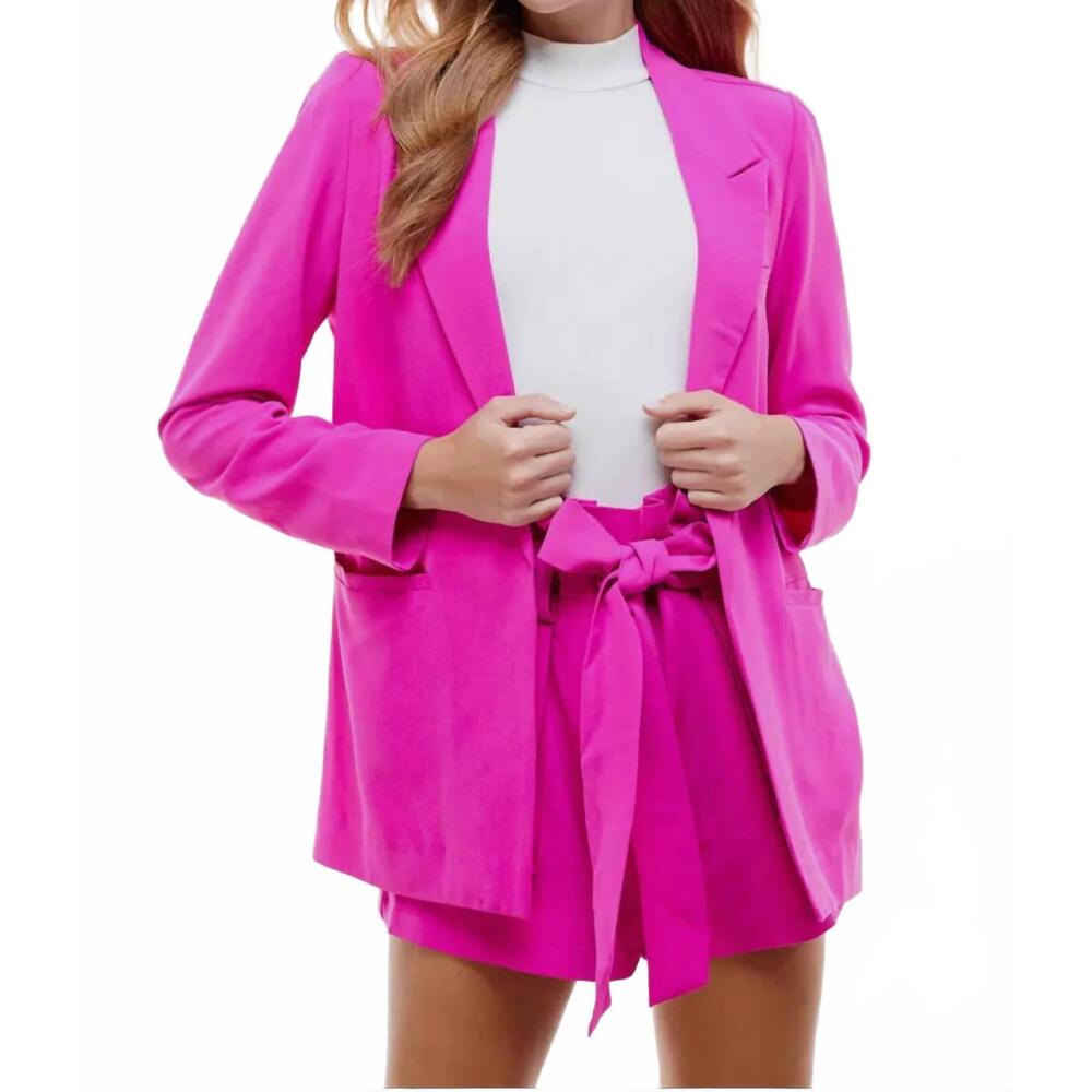 TCEC Hot Pink Blazer and Shorts Set